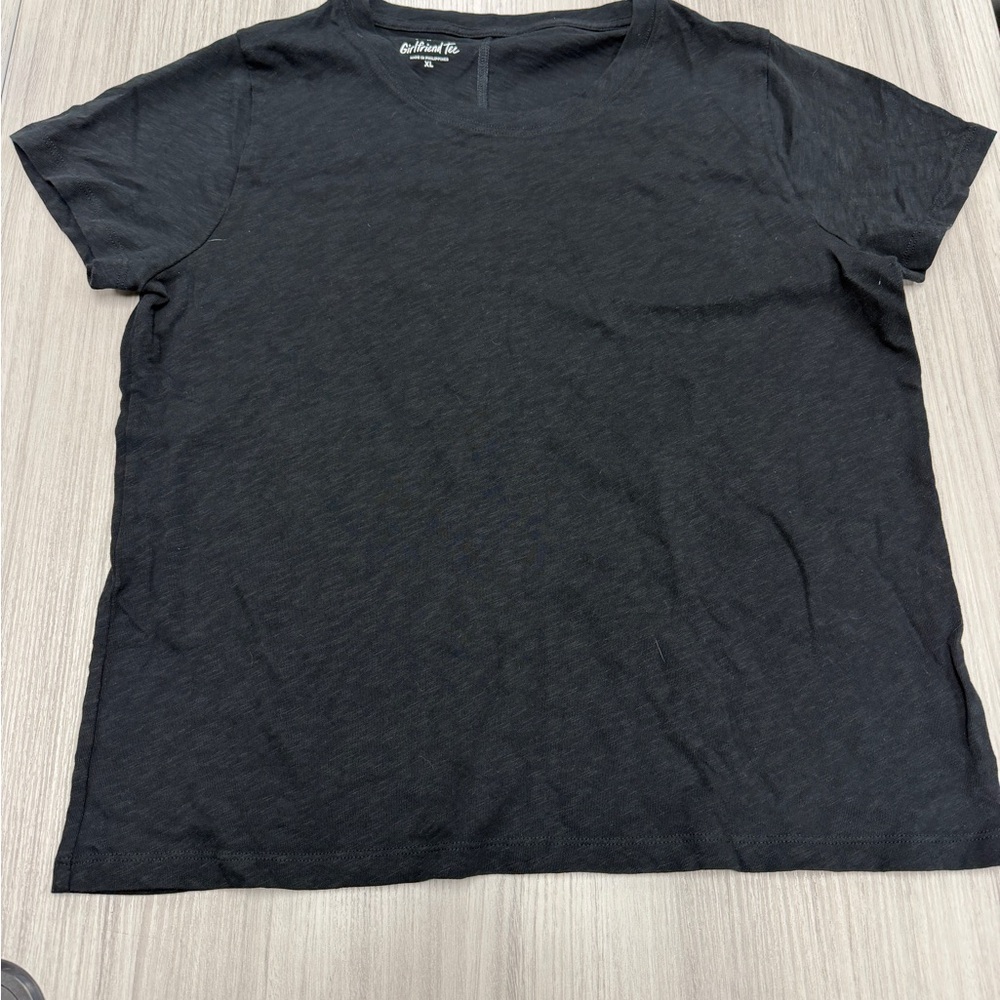 J. Crew Black Short Sleeve Crewneck Tee